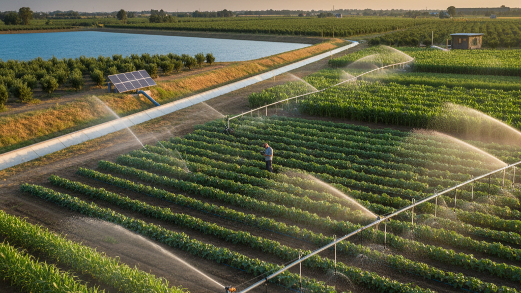 Water Irrigation Benefits in Managed Farmland