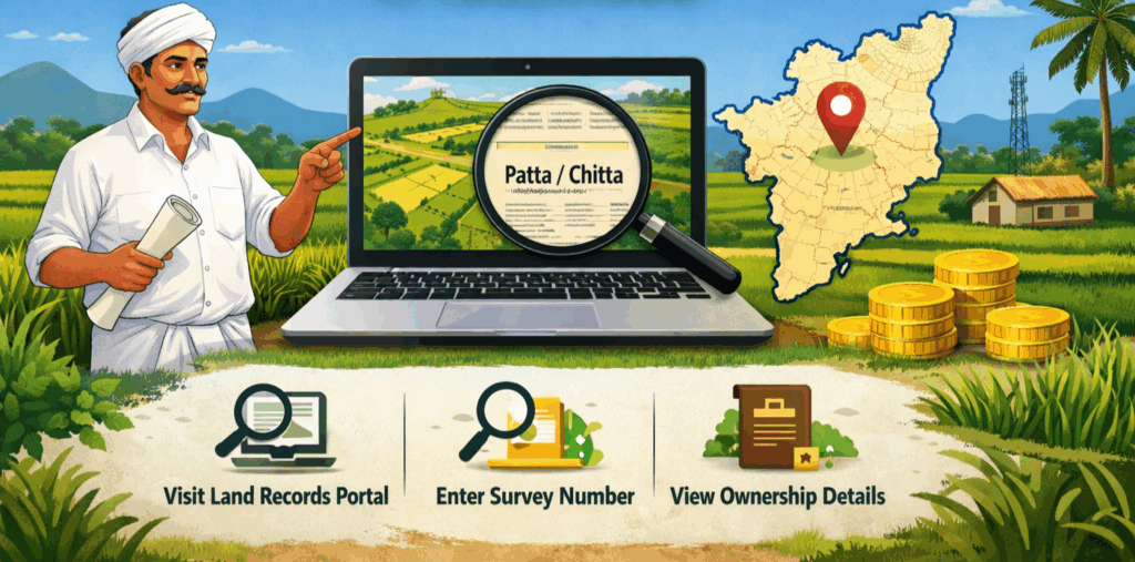 How to Check farmland Ownership in Tamilnadu