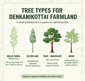 Tree Types of mixed plantation