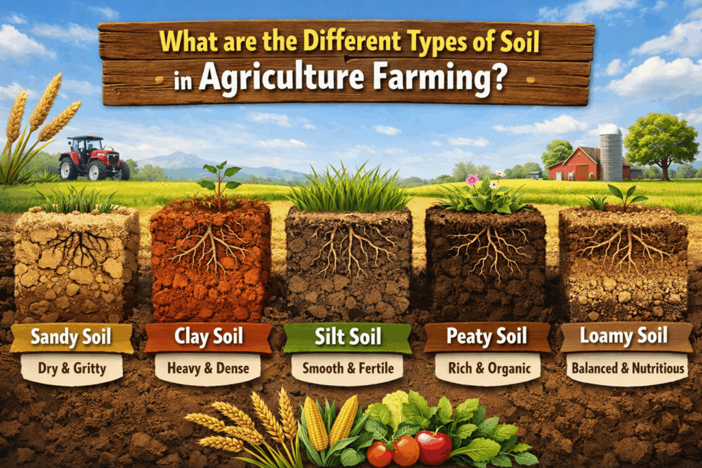 Different Types of soil in Agriculture Farming