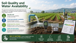 Soil Quality and Water Availability in managed farmland