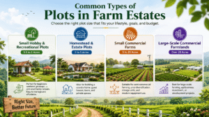 Types of Plots in farm estates
